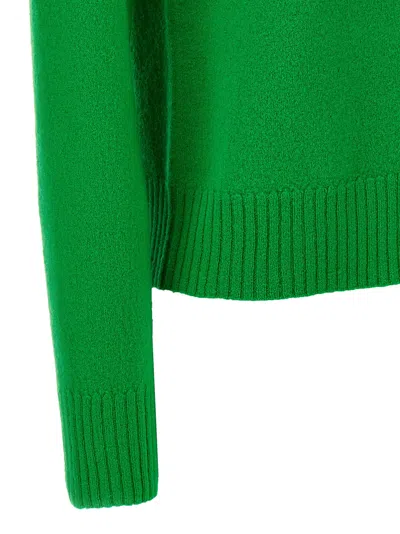 Shop Jil Sander Wool Sweater Sweater, Cardigans Green