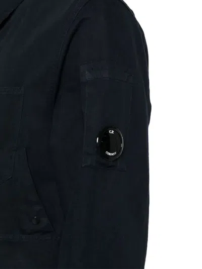 C.p. Company C.p.company Corduroy Buttoned Utility Overshirt In Total Eclipse