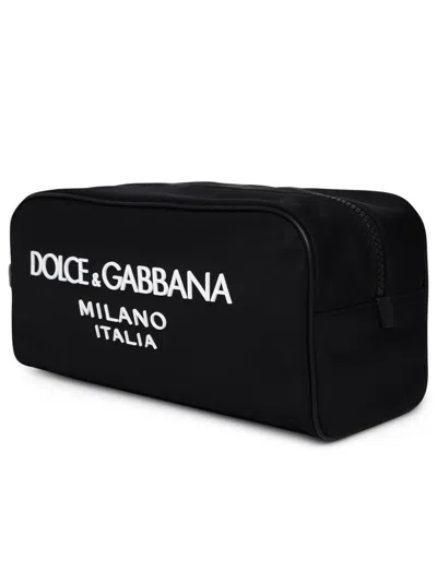 Dolce & Gabbana Necessaire With Logo In Black