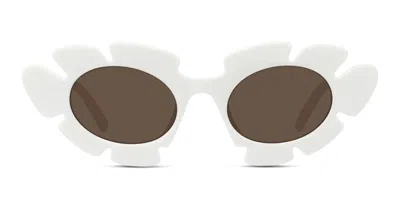 Shop Loewe Eyewear Sunglasses In White