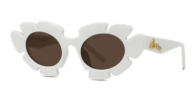 Shop Loewe Eyewear Sunglasses In White