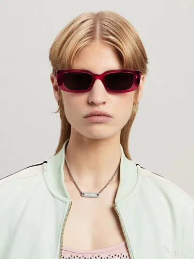 Shop Palm Angels Sunglasses In Pink
