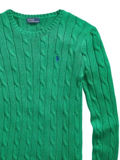 Shop Polo Ralph Lauren Sweaters In Preppy Green
