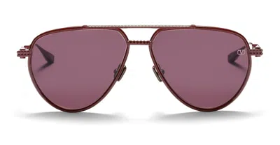 Shop Valentino Sunglasses In Burgundy