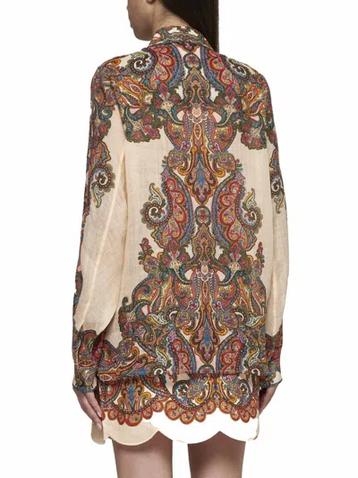 Shop Zimmermann Shirts In Multi Paisley