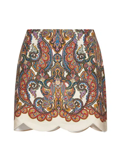 Shop Zimmermann Skirts In Multi Paisley