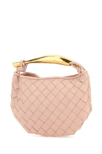 Shop Bottega Veneta Woman Light Pink Leather Sardine Handbag