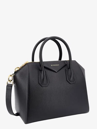 Givenchy Mini Antigona Bag In Grained Leather In Black