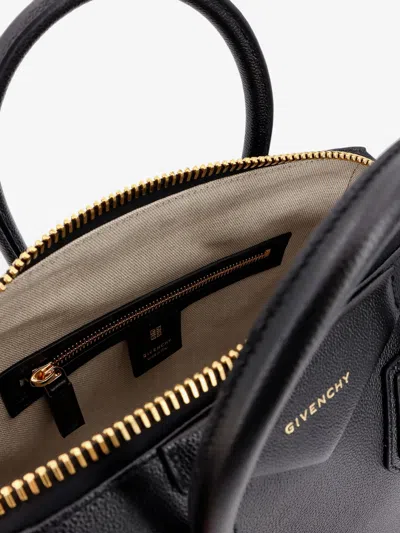 Givenchy Mini Antigona Bag In Grained Leather In Black