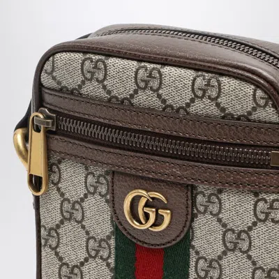 Shop Gucci Ophidia Gg Shoulder Bag Men In Cream