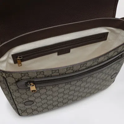 Gucci Beige Ophidia Messenger Bag In Brown