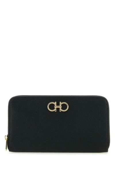 Ferragamo Continental Zip Around Gancini Wallet In Multicolor
