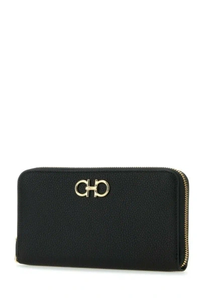 Ferragamo Continental Zip Around Gancini Wallet In Multicolor