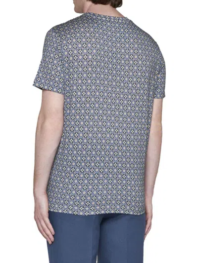 Shop Etro T-shirts And Polos In Stampa F.do Grigio