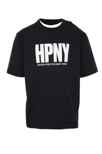 Shop Heron Preston T-shirts And Polos In Black+white