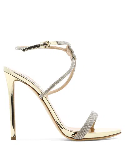 Shop Ninalilou Micol 100 Sandals In Gold