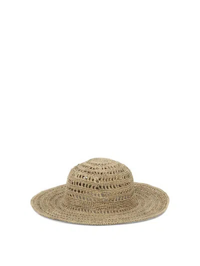 Shop Ibeliv Lalao Hats In Beige