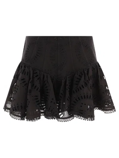 Shop Charo Ruiz Favik Skirts In Black