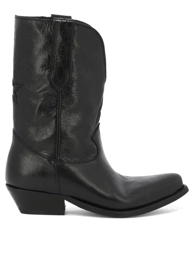 Shop Golden Goose Wish Star Ankle Boots In Black