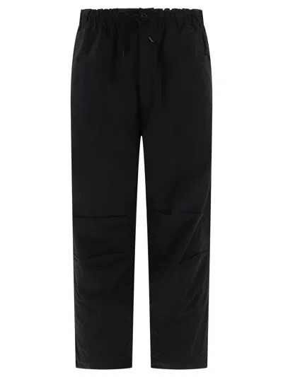 Shop Comme Des Garçons Homme Deux Parachute With Drawstring Trousers In Black