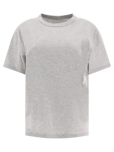 Shop Alexander Wang Puff Logo T-shirt T-shirts In Grey