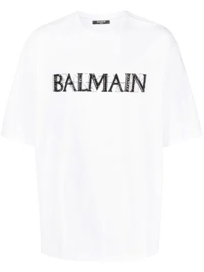Shop Balmain T-shirts & Tops In White