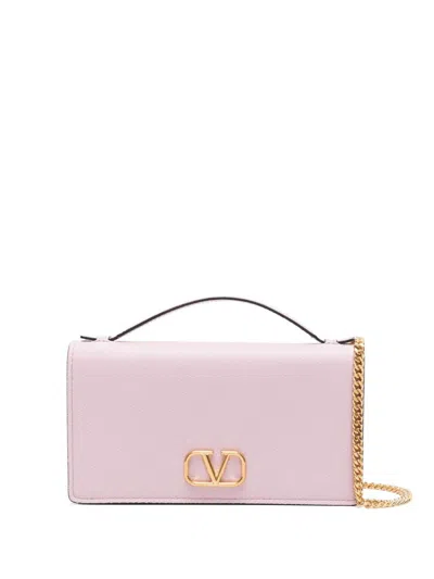 Shop Valentino Garavani Small Rockstud Leather Mini Bag In Pink