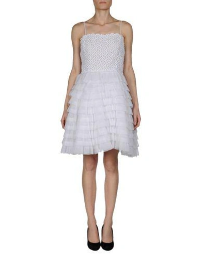 Shop Red Valentino Knee-length Dress In White