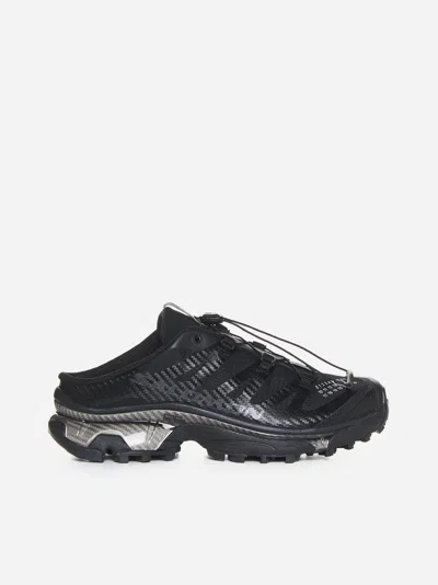 Shop Mm6 X Salomon Xt-4 X Mm6 Sneaker Mules In Black