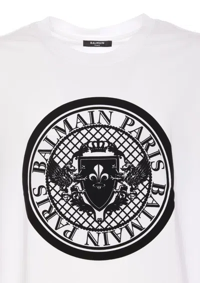 Shop Balmain T-shirts And Polos In White