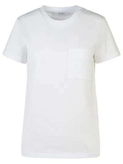 Shop Max Mara 'papaia' White Cotton T-shirt