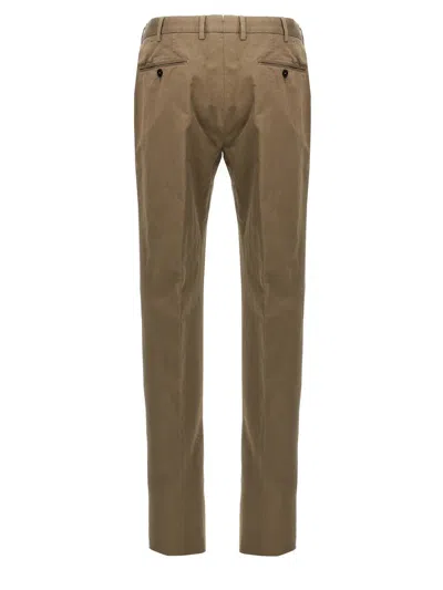 Shop Zegna Chinos In Green