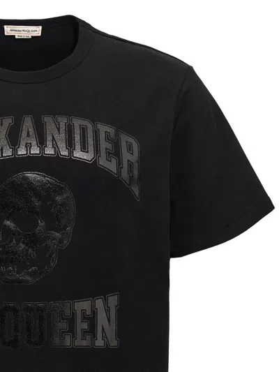 Shop Alexander Mcqueen "skull" T-shirt In Black