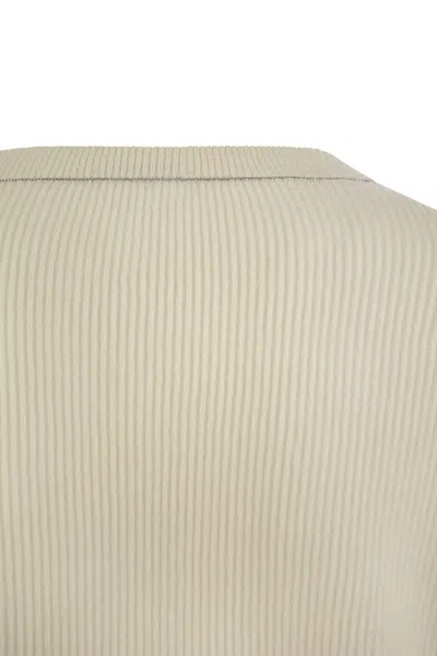 Brunello Cucinelli Women Crew-neck Sweater In Neutral