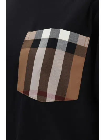 Shop Burberry T-shirts In Black