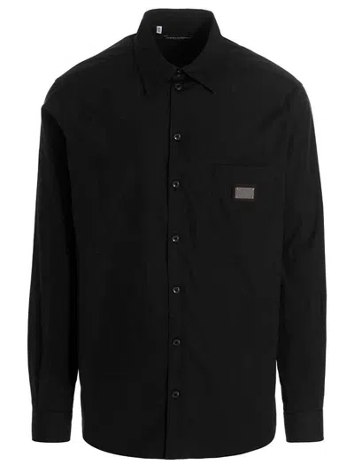 Shop Dolce & Gabbana 'dg Essential' Shirt In Black