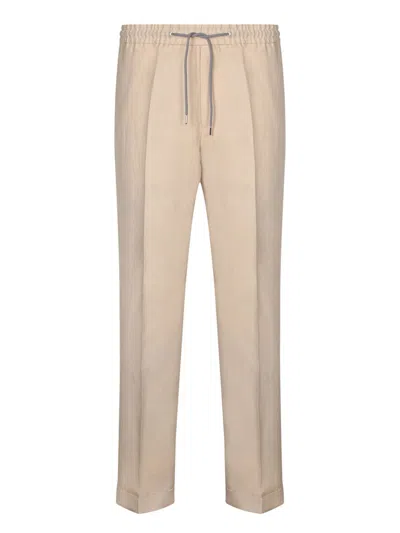 Shop Paul Smith Trousers In Sand