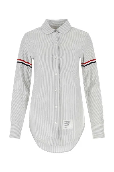 Shop Thom Browne Shirts In Stripped