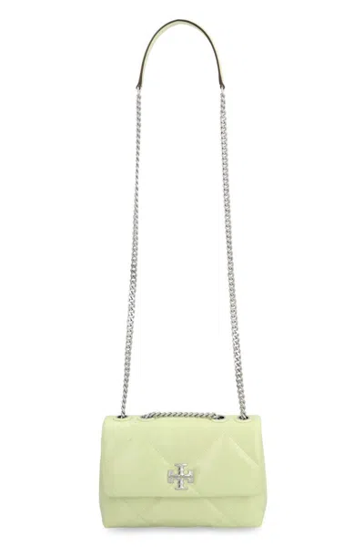 Shop Tory Burch Kira Leather Shoulder Bag In Green