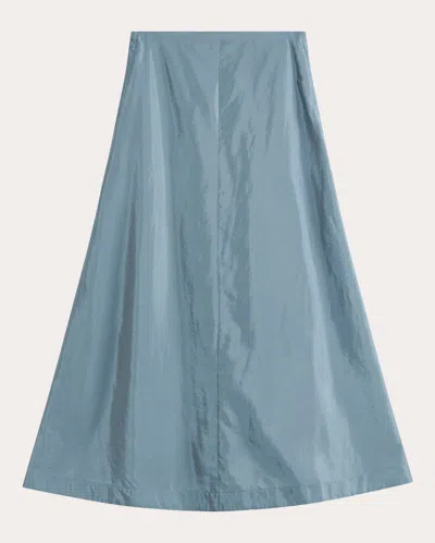 Shop By Malene Birger Women's Isoldas Flare Maxi Skirt In Blue