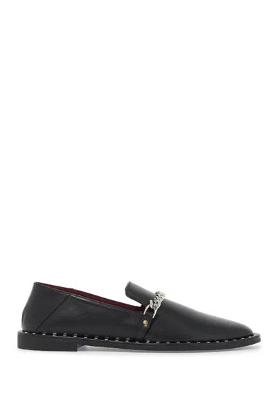 Shop Stella Mccartney Falabella Loafers In Black