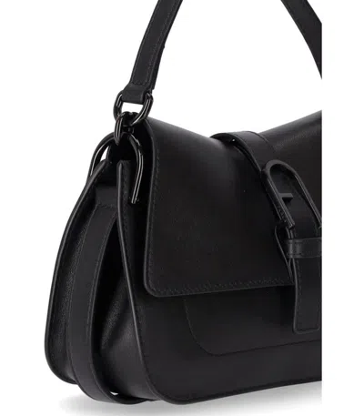 FURLA FURLA  FLOW MINI BLACK HANDBAG 