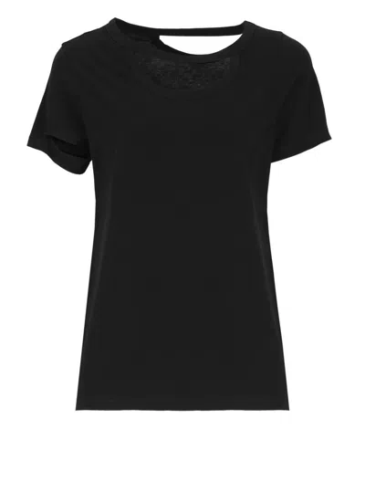 Shop Yohji Yamamoto T-shirts And Polos Black