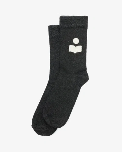 Shop Isabel Marant Slazia Socks In Black