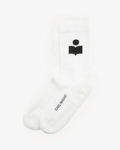 Shop Isabel Marant Siloki Socks In White