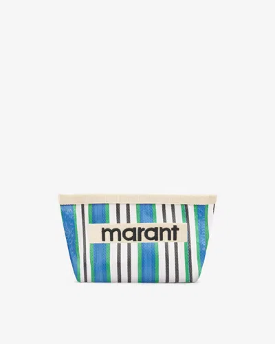 Shop Isabel Marant Powden Pouch In Blue