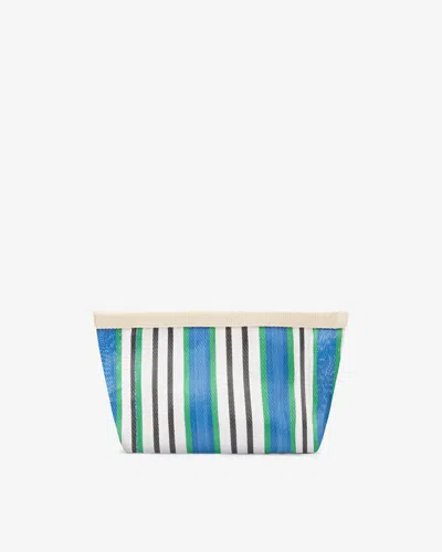 Shop Isabel Marant Powden Pouch In Blue