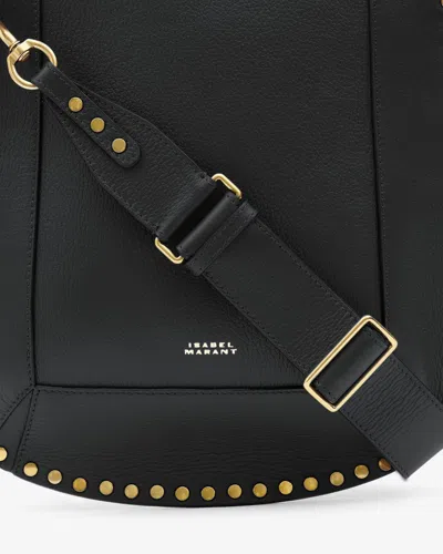 Shop Isabel Marant Oskan Shoulder Bag In Black