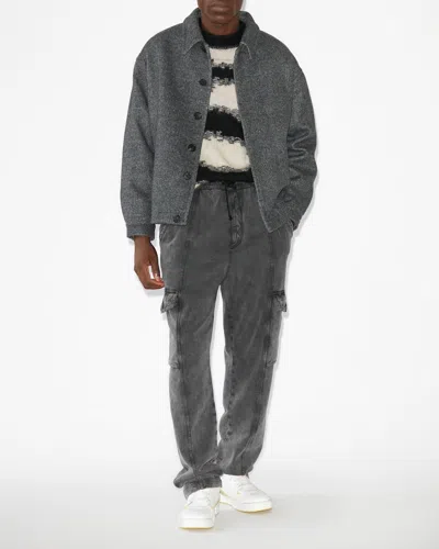Shop Isabel Marant Simon Coat In Gray