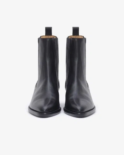 Shop Isabel Marant Delena Low Boots In Black